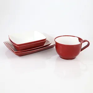 Customized Logo Airline Reusable Exclusive Plastic Dinnerware Set