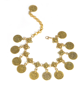 फैशन मिश्र धातु भारतीय नृत्य घंटी पायल पेट नृत्य पायल 19 + 10CM लंबी - Product Image 2