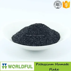 Potássio humate brilhante de base orgânica fertilizante / potássio humate / K - humate