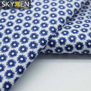 Модная шелковая 100% японская хлопковая муслиновая ткань Skygen с принтом, оптовая продажа из Китая, хлопковая текстильная ткань с цветочным принтом