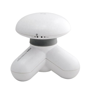 Mini masajeador de mano de plástico, masajeador corporal vibratorio eléctrico, estándar US/EU, venta al por mayor - Product Image 1