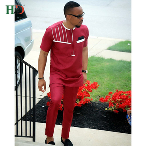 H & D En Gros Haute Qualité Afrique de L'est des Patrons De Vêtements Pantalon Chemise Conception Pour Hommes - Product Image 5