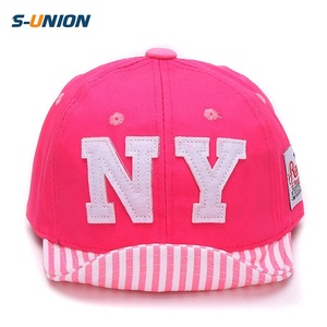 Cappellino Estivo in Cotone per Bambini, Berretto da Baseball per Ragazzi con Ricamo Lettere NY, <span class=keywords><strong>Cappelli</strong></span> da Sole per Neonati - Product Image 2