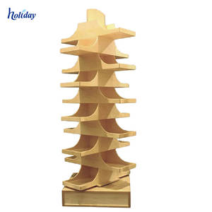 Due Laterali Promozionali Supermercato Display In Legno Personalizzato Cubi Per La Bevanda/Bottiglia - Product Image 4