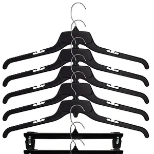 Red Recycled Plastic Shirt and Pants Hangers in 19 Inch display hanger in clothes stores