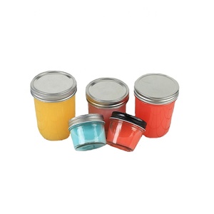 Bán Buôn 10Oz 300Ml Rộng Miệng Kích Thước Quilted Chất Lượng Cao Glass Mason <span class=keywords><strong>Jar</strong></span> Với Sliver Có Nắp Đậy Cho Mứt Jelly Caviar - Product Image 3