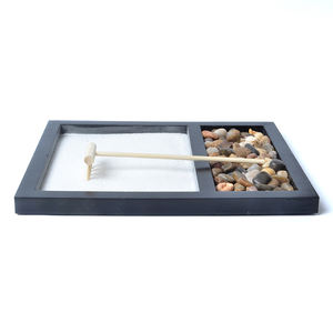 Vente en Gros de Bureau Jardin <span class=keywords><strong>Zen</strong></span> avec Pierres Râteau à <span class=keywords><strong>Sable</strong></span> et Plateau Rectangle Kit de Jardin <span class=keywords><strong>Zen</strong></span> de Relaxation pour Décoration de Bureau - Product Image 2