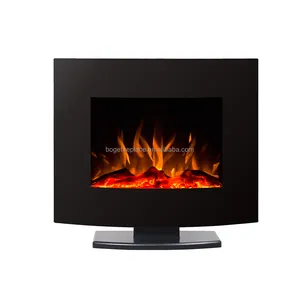 26 inch Modern Stand Alone Mini Curved Electric Fireplace