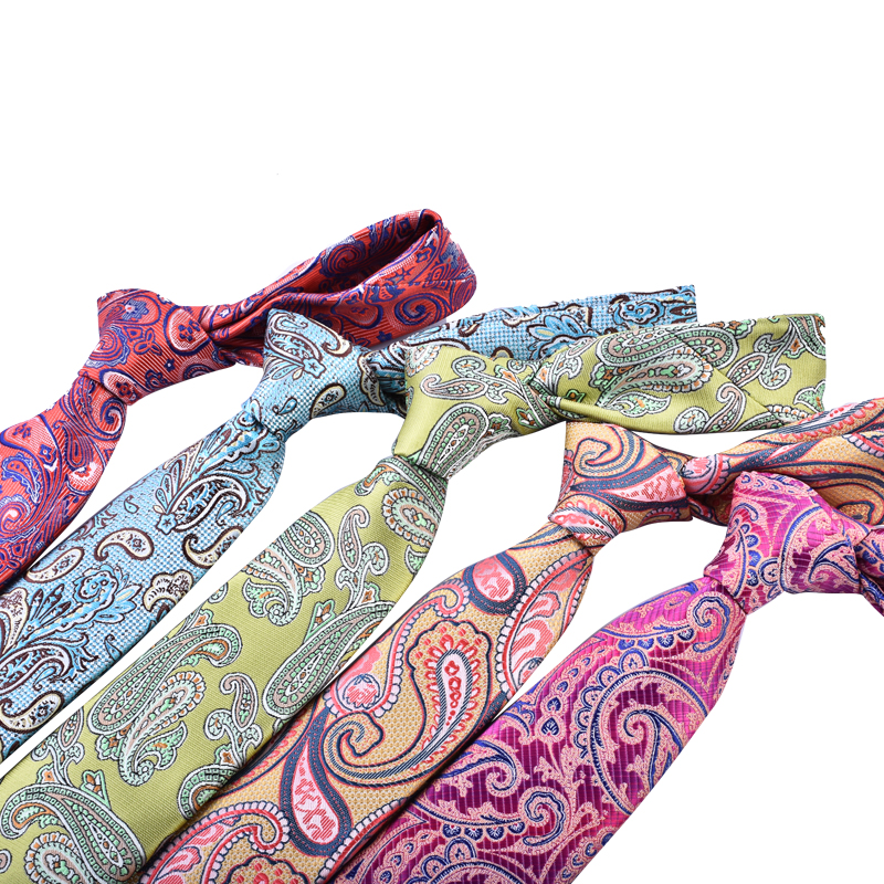 100% шелковые галстуки с узором пейсли из жаккарда
