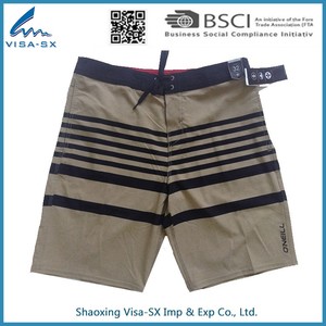 La calidad fina ropa de playa 100% poliéster tejido sublimado tabla corta de los hombres - Product Image 1