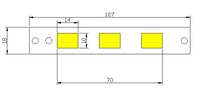 Encapsulation LED 4V 5w Puce sur Circuit Imprimé avec Panneau Solaire Batterie avec Différentes Formes