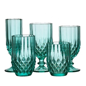 تنقش خمر الملون كأس كأس للنبيذ للمياه والعصير - Product Image 3