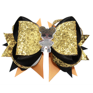 Boutique cute hair bows cartoon hair bows with alligator clip for girl