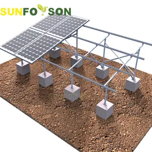 Sunforson zemin güneş montaj alüminyum güneş enerjisi paneli çerçevesi Destek Yapısı