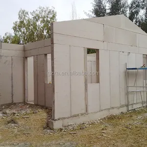 China barato pequena casa de estrutura de aço pré-fabricadas EPS cimento painel de parede de concreto