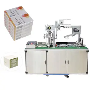 1 year warranty Full automatic 3d cellophane playing card sweet box packing machine with tear stripe