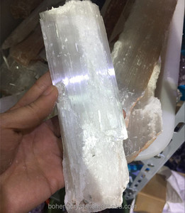 Blanco rough <span class=keywords><strong>selenita</strong></span> Cristal de yeso claro yeso satén spar - Product Image 3