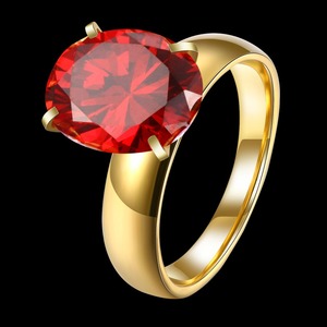 Bague en pierre rouge interchangeable pour femme, nouveau design <span class=keywords><strong>indien</strong></span>, pierre rouge, interchangeable, 2017 - Product Image 2