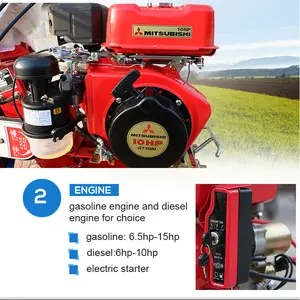 LUKE 3TG Bauernhof Landwirtschaft elektrische power diesel motor mini garten grubber pinne rotary grubber preis für verkauf in indien