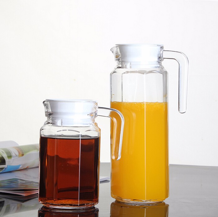 Hotsale glass kettle 1L/2L water glass jug, glass water pitcher