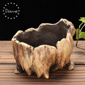 Vaso per Piante Succulente <span class=keywords><strong>Design</strong></span> Tronco d'Albero in <span class=keywords><strong>Cemento</strong></span> - Product Image 4