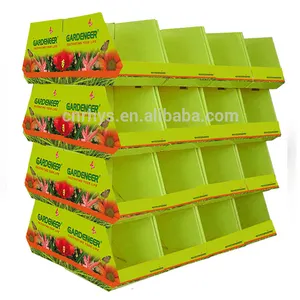 Hot sale Cardboard Paper Printed Corrugated Retail Counter Display Box Shopping mall paper shelf