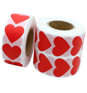 rojo pegatinas <span class=keywords><strong>de</strong></span> corazón <span class=keywords><strong>de</strong></span> Día <span class=keywords><strong>de</strong></span> San Valentín <span class=keywords><strong>de</strong></span> manualidades Scrapbooking 30mm etiqueta adhesiva 1.000 por rollo (1 rollo) - Product Image 5