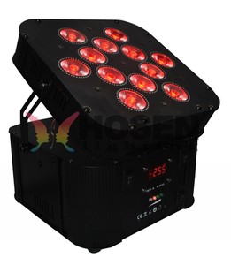 Cao dmx điện Không Dây battery powered led par, 12X18 Wát 6in1 RGBAW + UV led flat mệnh có thể - Product Image 2