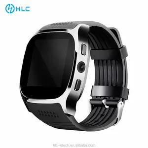 Factory Wholesale T8 Smart cell phone watch 2G GSM 1.54" Touch Screen MTK6261 Blue tooth Smartwatch For Women Men