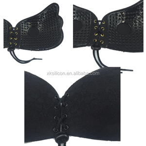 push up BRA silicona bralette encaje backless sin tirantes Fly sujetador Deep V Bras invisibles para las mujeres boda vestido - Product Image 5
