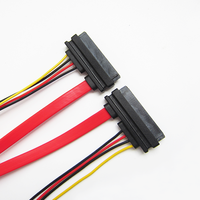 Cable de alimentación Sata 22 pines hembra a Sata 7 pines + 4 pines HSG personalizado de fábrica