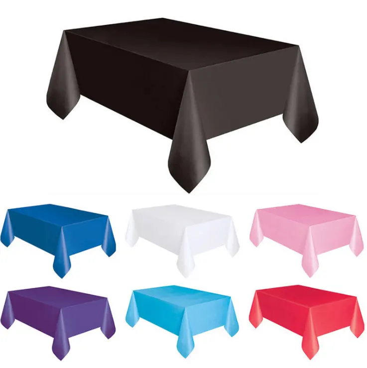 Hot Selling Products Luxury Party Table Cloth Plastic Disposable Table Cloths