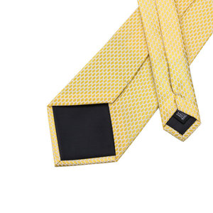 <span class=keywords><strong>Cravate</strong></span> en soie pour hommes, Logo personnalisé, livraison gratuite, or jaune, Paisley, gros - Product Image 4