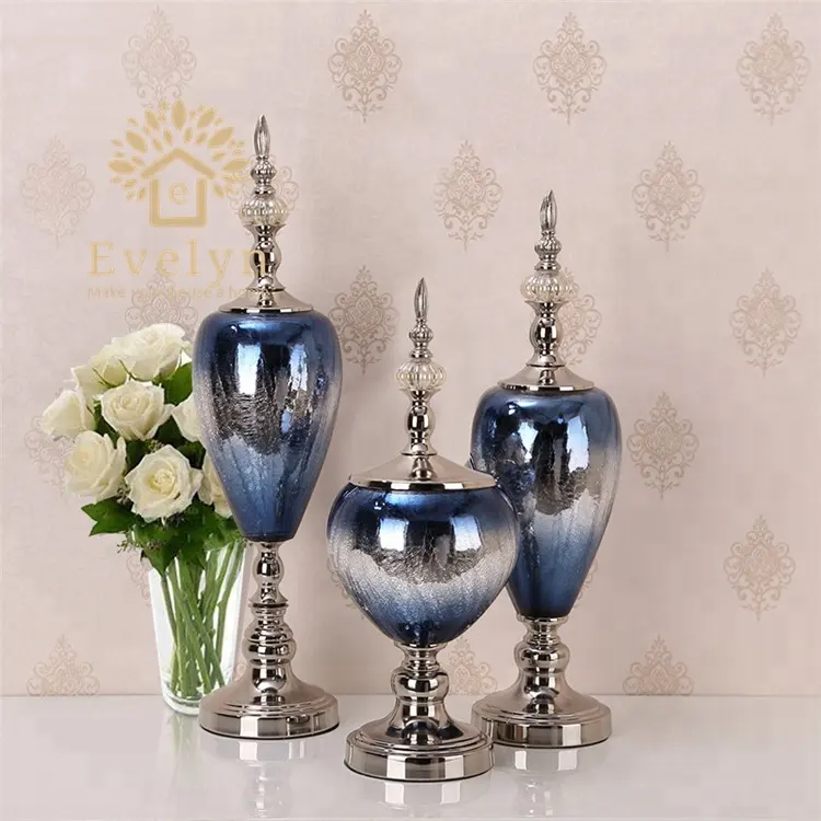 High end luxury home decor gift set art mind glass handmade craft