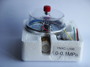 YX100 100mm -0.1 Mpa <span class=keywords><strong>Vacuum</strong></span> <span class=keywords><strong>Gauge</strong></span> dengan Kontak Listrik Ulir 1/2'' - Product Image 3