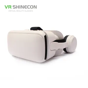 批发便宜的shinecon vr 4.0虚拟现实3d视频眼镜大视野带耳机