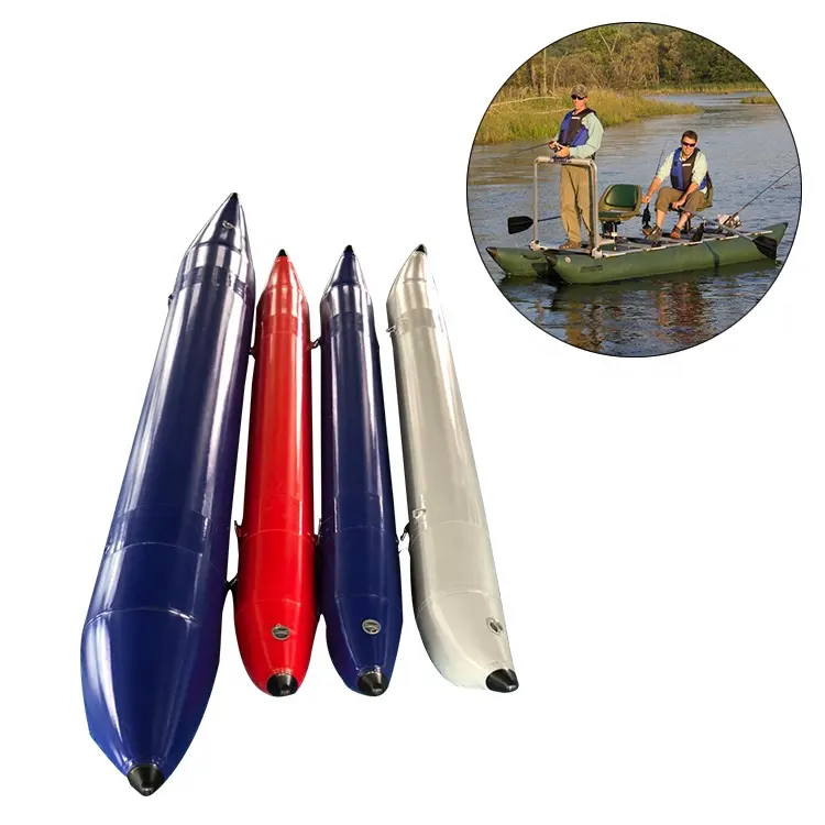 Personalizado PVC Durável Inflável Banana Pontões Tubos Bóia para Pedal Barcos De Pesca