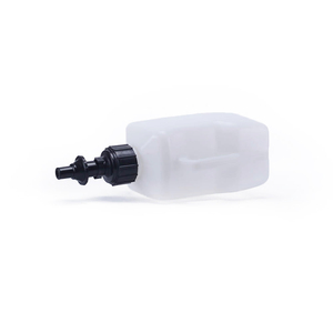 Outils pour <span class=keywords><strong>moto</strong></span>, bidon à essence portable en plastique de 10 litres, bidon à essence rapide, accessoire pour <span class=keywords><strong>moto</strong></span> en <span class=keywords><strong>blanc</strong></span> avec couvercle noir - Product Image 2