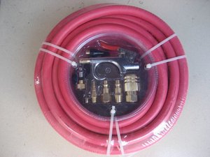 Kit per il compressore d'aria <span class=keywords><strong>in</strong></span> gomma EPDM di alta qualità 3/8 "X 50ft con <span class=keywords><strong>raccordi</strong></span> 1/4MNPT per utensili pneumatici - Product Image 5