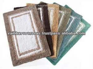 Tapis de bain en coton super doux de l'Inde Vaibhav produit d'outre-mer - Product Image 2