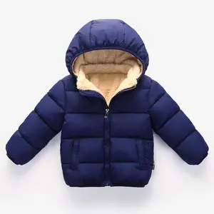 Hao Baby-ropa de algodón para niños y niñas, Chaqueta de algodón y terciopelo cálido para invierno