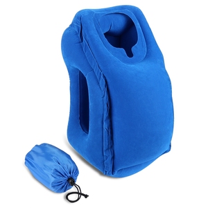 Airgoods New Design <strong>Easy</strong> Inflating Airplane <strong>Travel</strong> Inflatable <strong>Pillow</strong> With Carrying Bag - Product Image 5