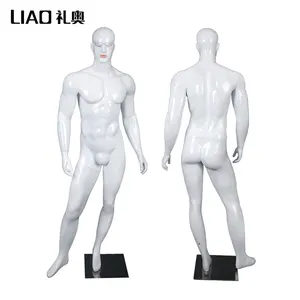 Cộng với kích thước màu trắng sợi thủy tinh nam mannequin đứng Nhà máy cung cấp tạo nên người đàn ông giả