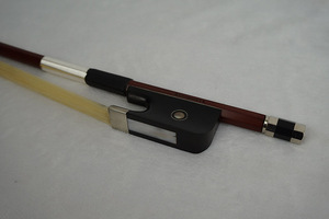 Archet professionnel en bois de brésil avec incrustation de perles blanches et de grenouille d'ébène de haute qualité, prix de gros, pour <span class=keywords><strong>violon</strong></span> alto, accessoire de cordes - Product Image 5