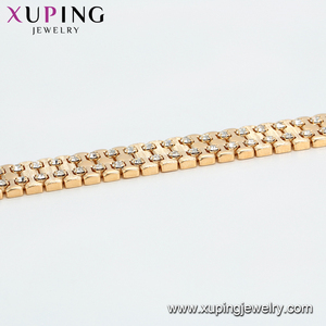 75673 Xuping Vergoldetes Armband mit Strass und Modeschmuck Damen armband - Product Image 5
