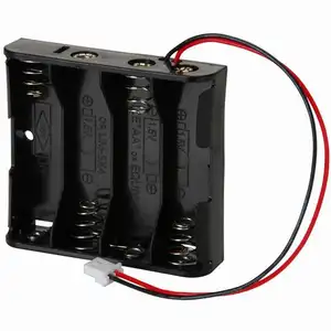 waterproof battery holder 4 aa with cover and switch