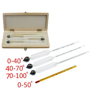 Medidor de Álcool, Detector de Álcool, Ferramenta de Medição de Álcool, Testador de Álcool, Hidrometro para Vinho, Conjunto de Bar com Termômetro - Product Image 2