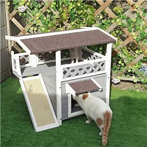 Kayu Anjing Peliharaan Cina Murah Luar Ruangan Rumah Kayu Kucing Anjing Tahan Cuaca untuk Hewan Peliharaan - Product Image 4