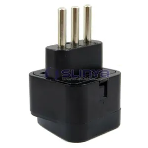 Copper ABS Material Italy Plug Universal to Italian Travel Power Plug Adapter