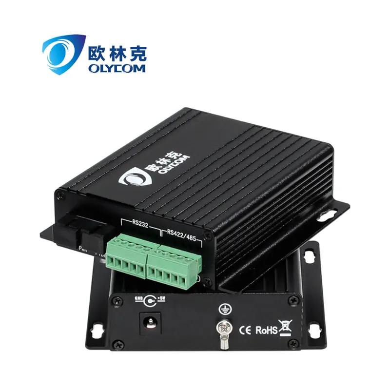 Dual Fiber SC Media Converter Serial RS232 422 485 to Fiber Optic Converter